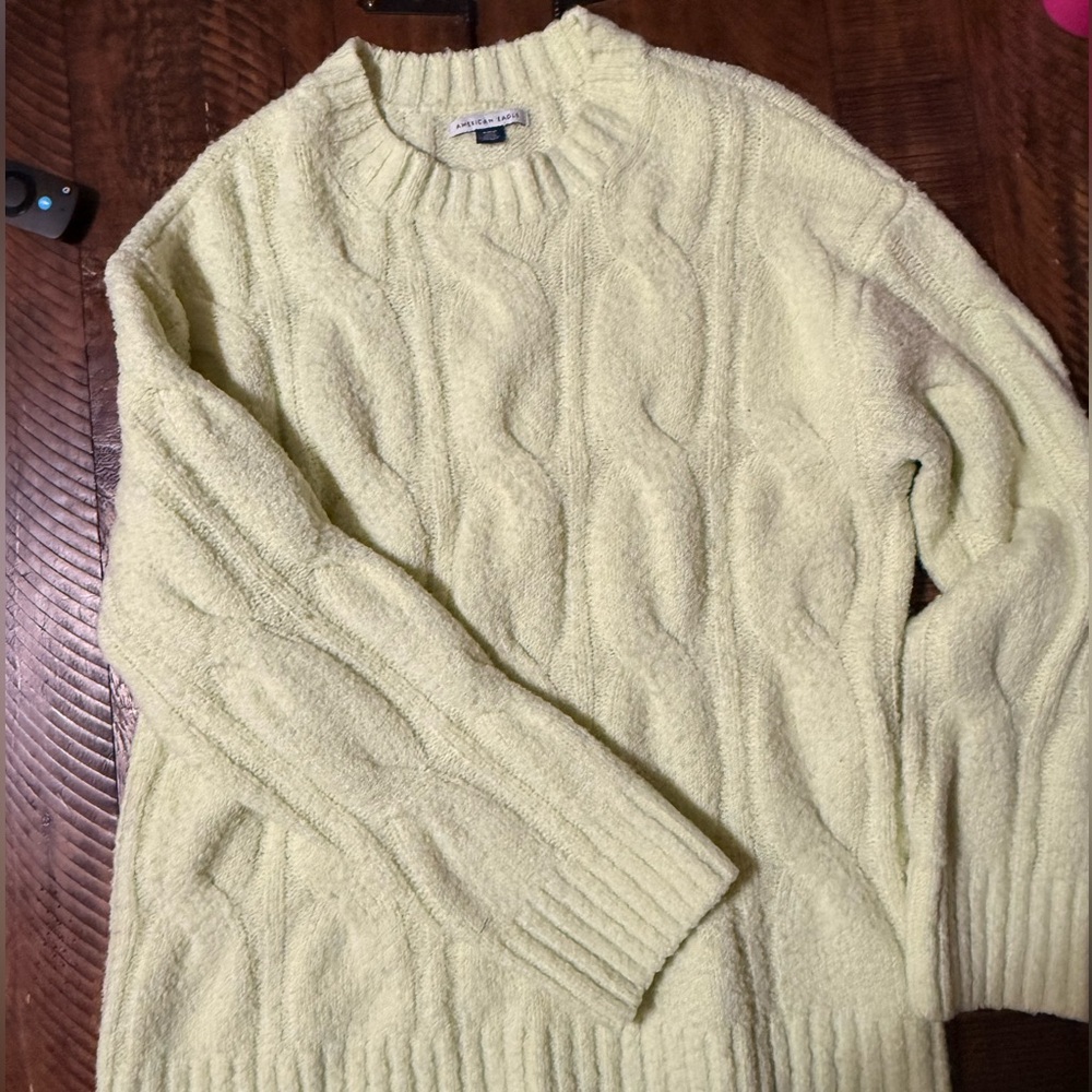 American Eagle Outfitters Soft Knit Sweater in Light Green